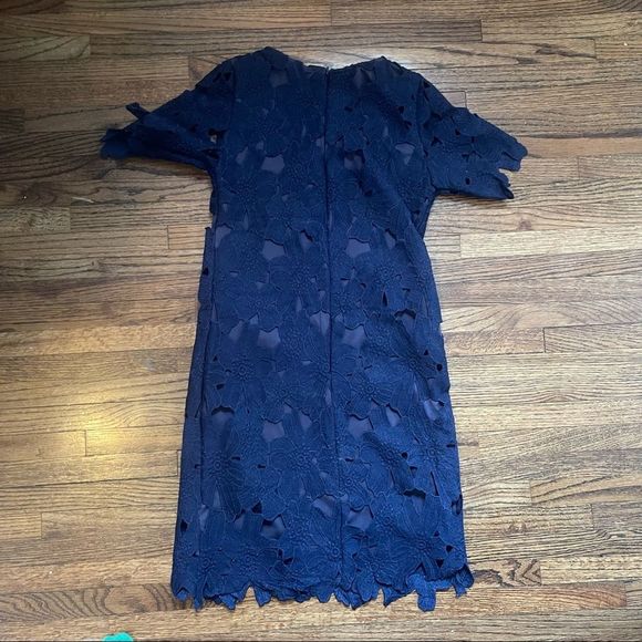 Navy Women Summer short sleeve  Lace Mini Midi Dresses crochet - Picture 2 of 3